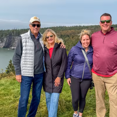 Family enjoying a scenic coastal excursion during an Explora Journeys Canada and New England cruise