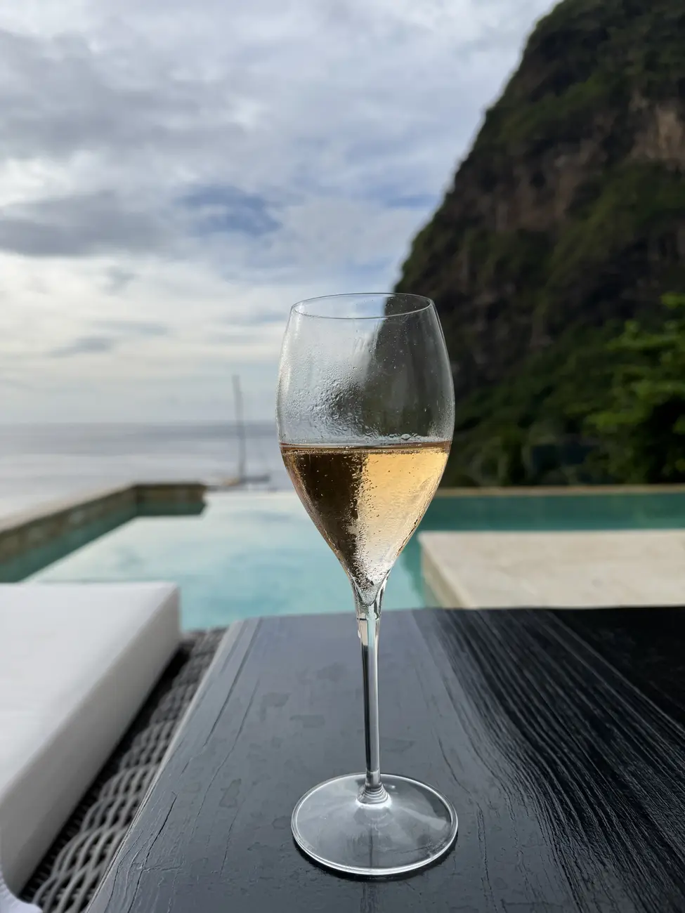 Champagne in St. Lucia 